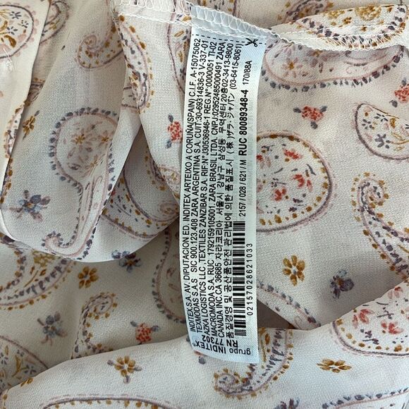 Zara printed paisley top - Picture 6 of 6